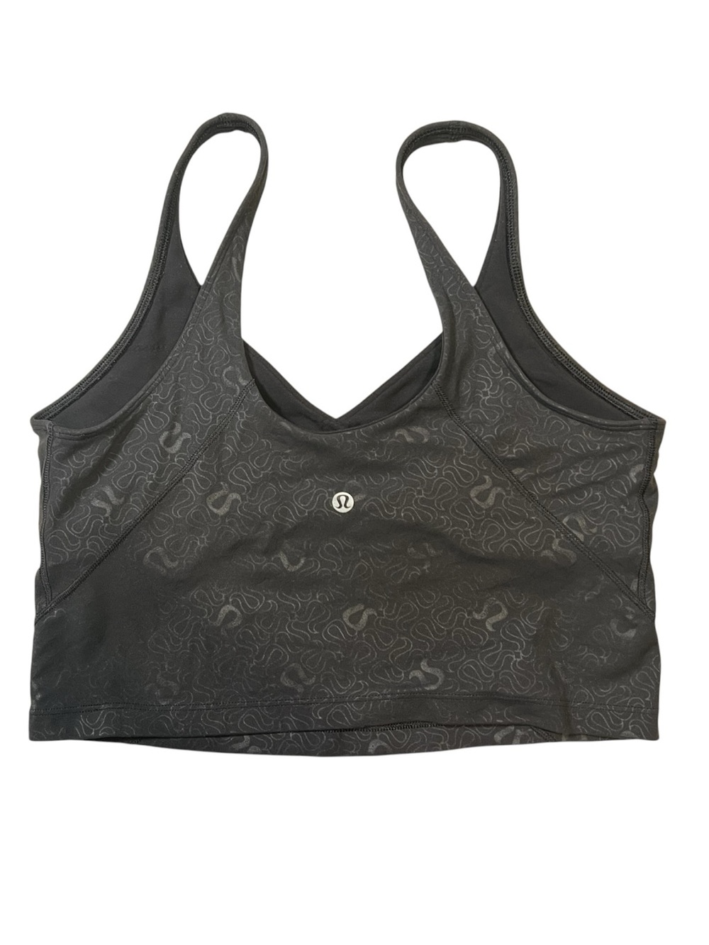 Lululemon Align Tank Black Patterned with Logo, size